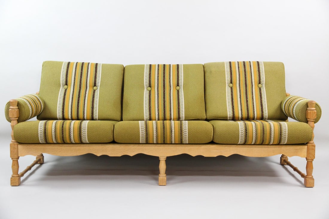 Oak Upholstered Sofa, Henning Kjaernulf (1 of 11)