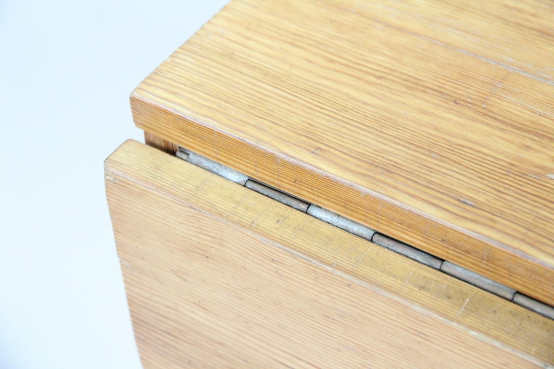 Minimalist Pine Drop-Leaf Table - 12