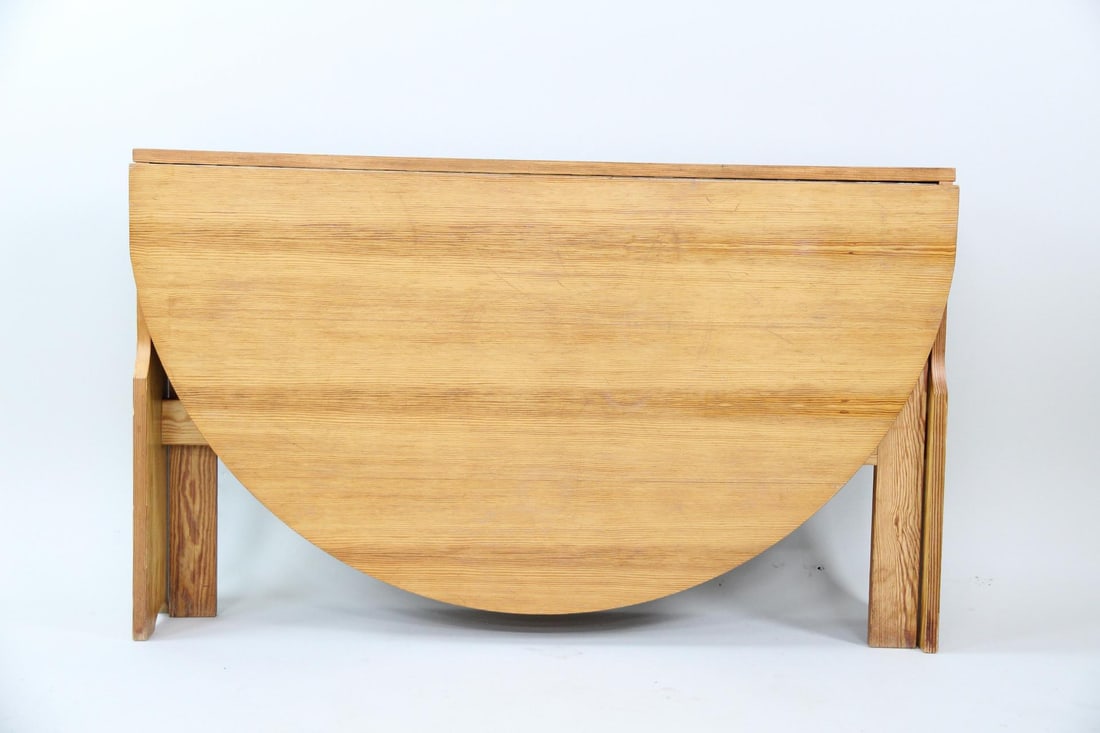 Minimalist Pine Drop-Leaf Table - 13