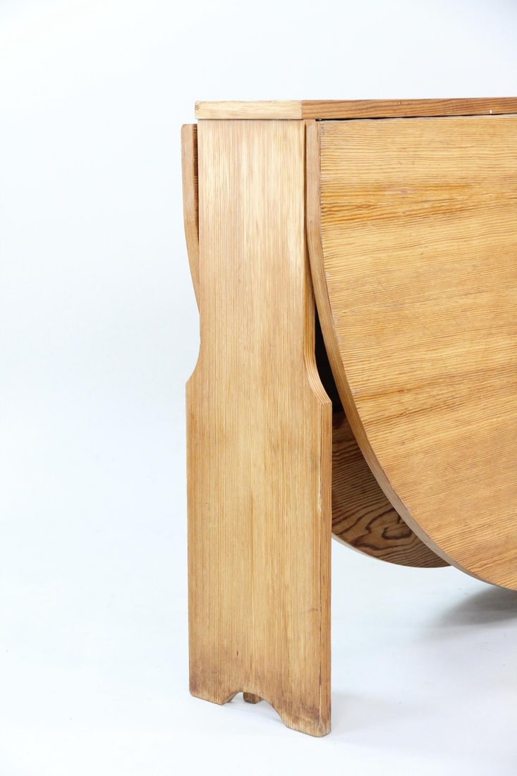 Minimalist Pine Drop-Leaf Table - 3