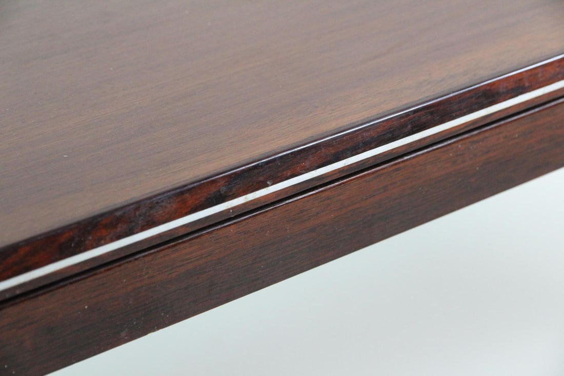 Rosewood Coffee Table with Tile Insert - 8