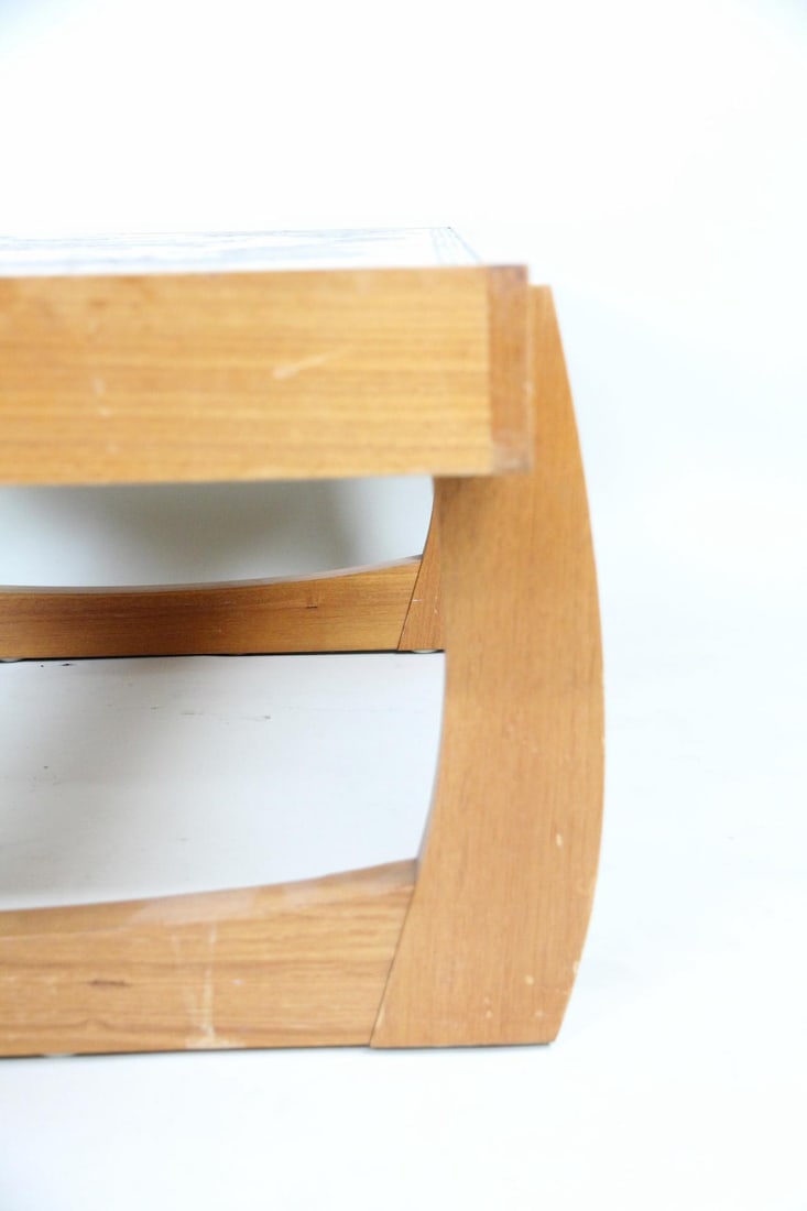 Sculptural Ox-Art Tile Top Coffee Table - 4