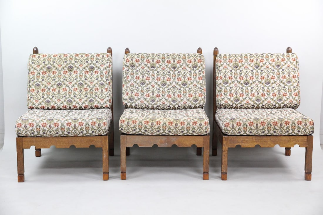 Oak Modular Sofa with 3 Seats - 15
