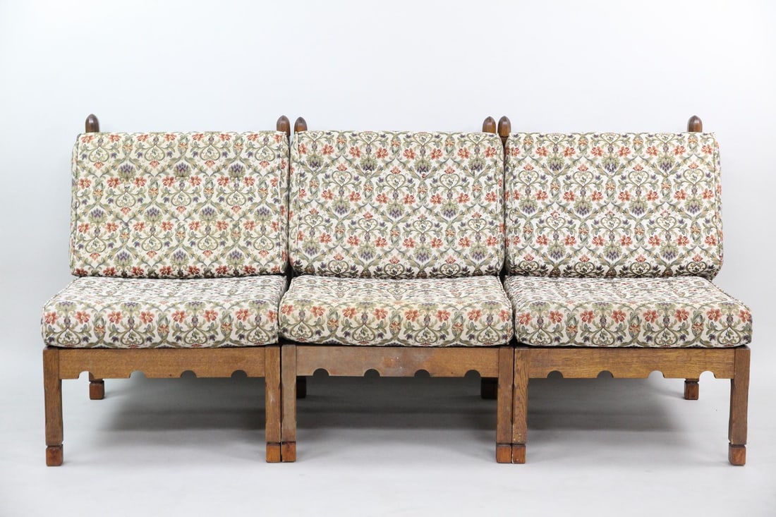 Oak Modular Sofa with 3 Seats (1 of 17)