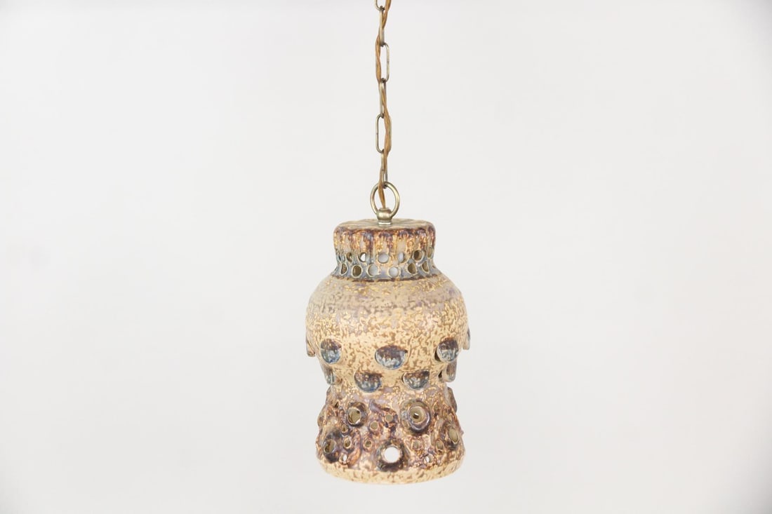 Brutalist Ceramic Pendant Lamp - 5