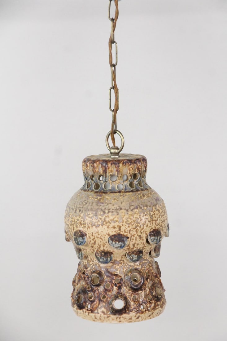 Brutalist Ceramic Pendant Lamp - 6