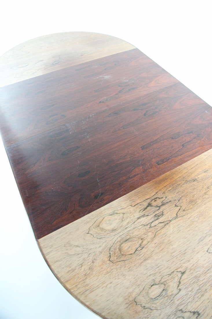 Danish Rosewood Extendable Dining Table - 10