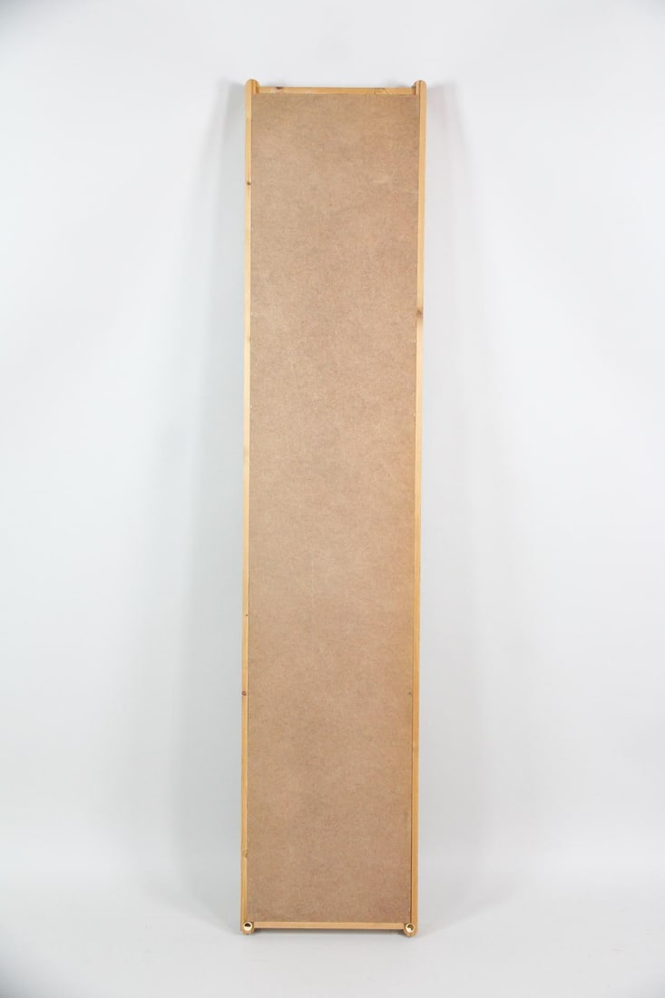 Tall Danish Modern Pine Mirror - 6