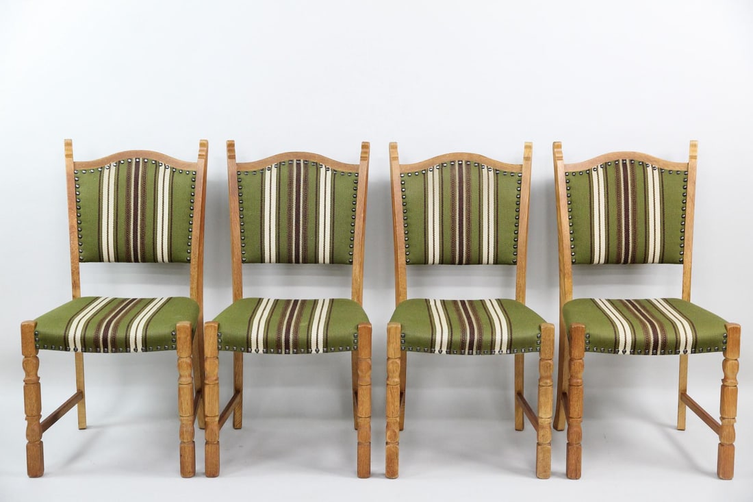 Set of 4 Oak Dining Chairs, Henning Kjaernulf (1 of 13)