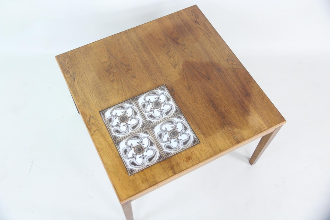 Danish Modern Tile Top Side Table - 3