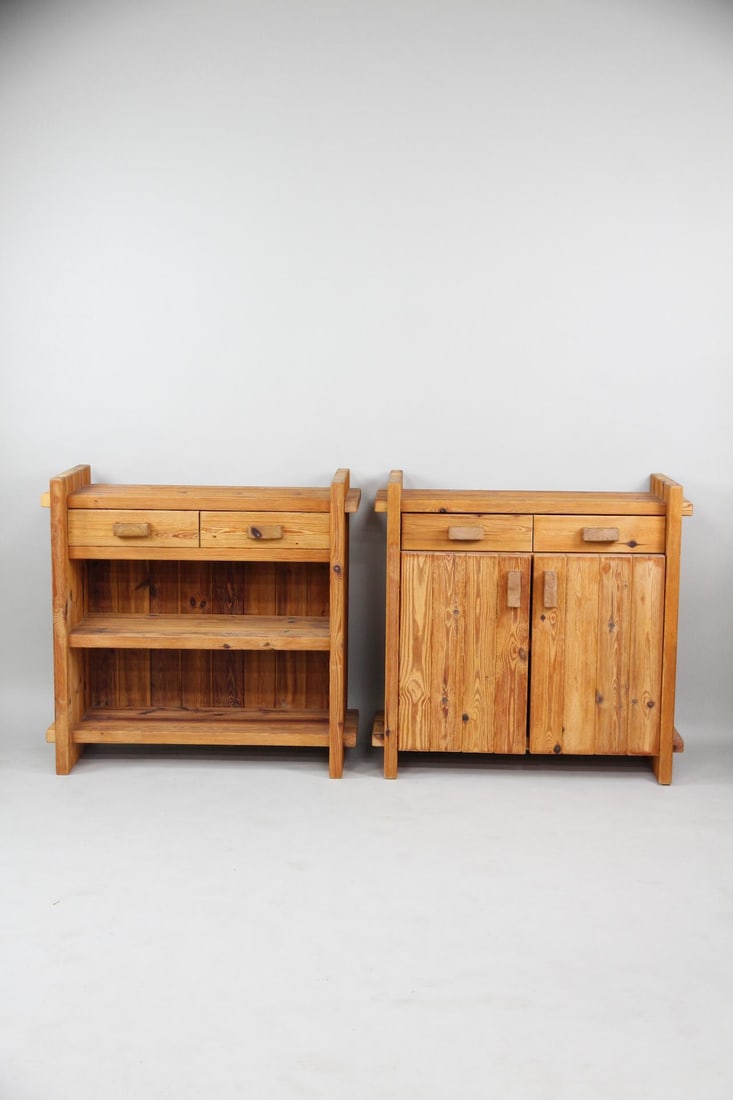 Pair of Hans Frydendal "Christian IV" Pine Sideboard Cabinets (1 of 14)