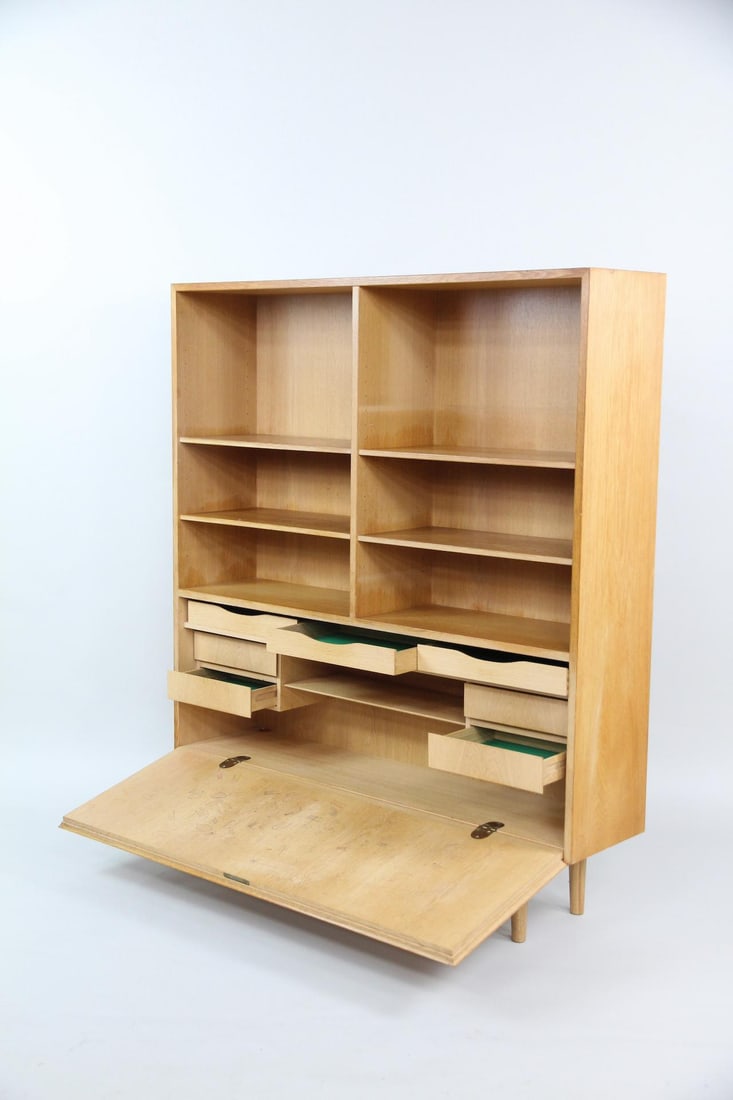 Omann Jun Oak Bookcase Wall Unit Model 9 - 2