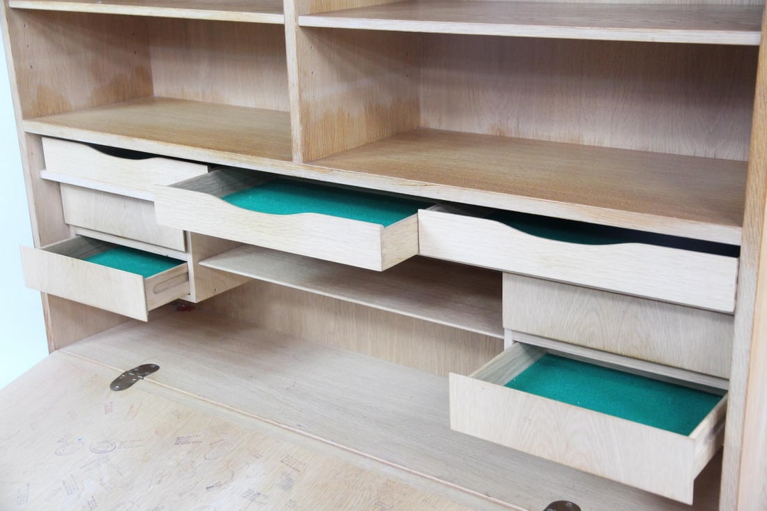 Omann Jun Oak Bookcase Wall Unit Model 9 - 4
