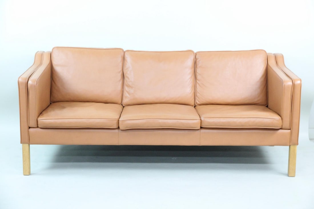 Skipper Tan Leather 3-Seater Sofa (1 of 9)