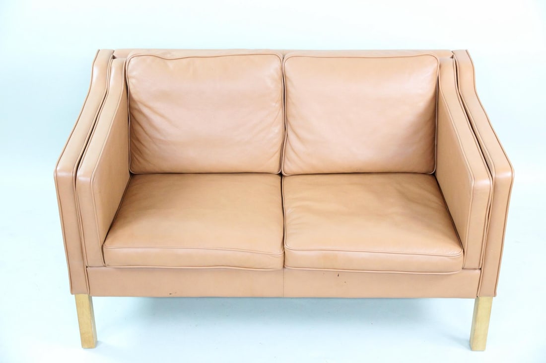 Skipper Tan Leather 2-Seater Sofa - 7