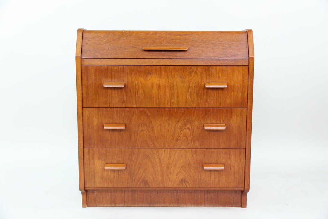 Danish Teak Chest of Drawers, Vanity with Mirror (1 of 13)