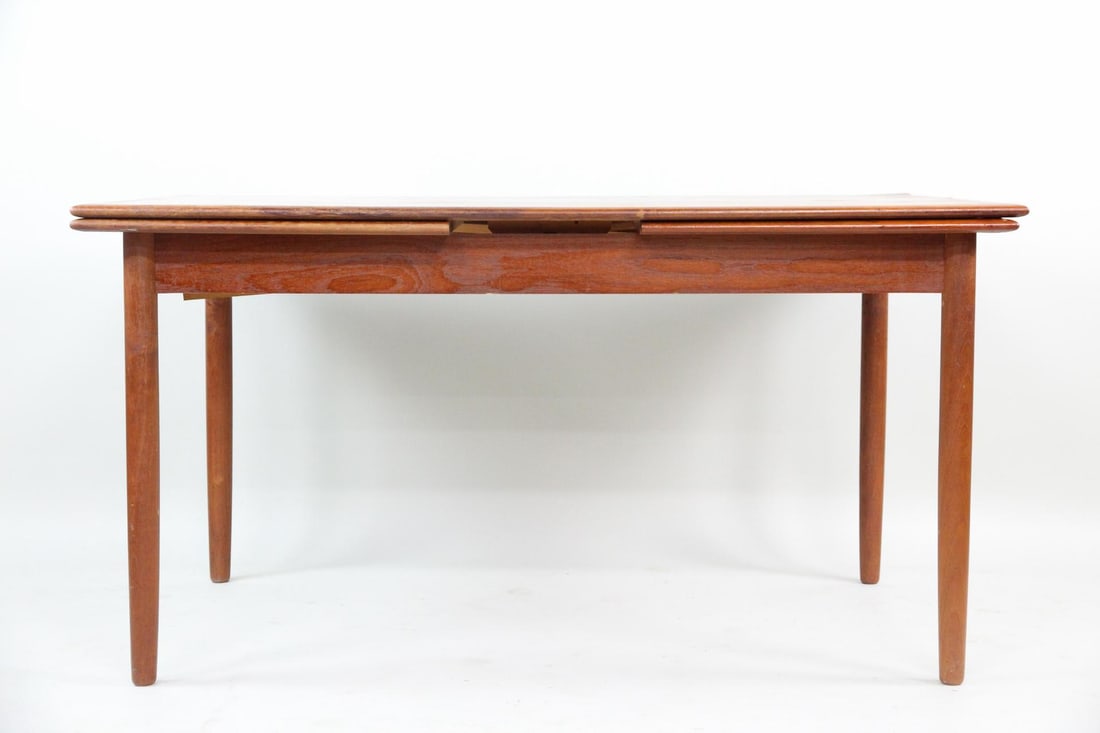 Danish Modern Expandable Teak Dining Table - 11