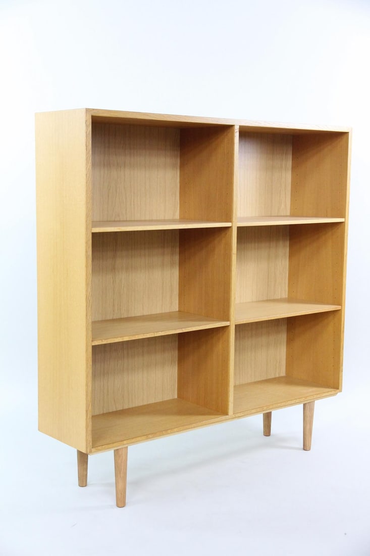SKM Møbler Oak Bookcase with Adjustable Shelves (1 of 13)