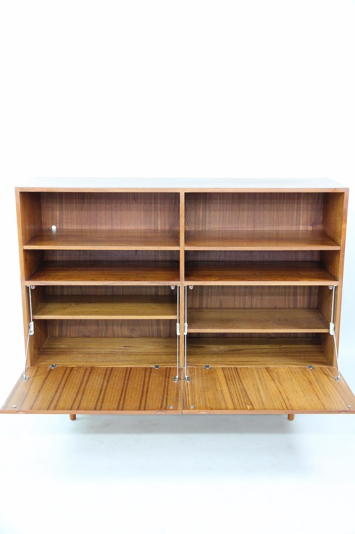 Danish Teak Flip-Down Cabinet - 3