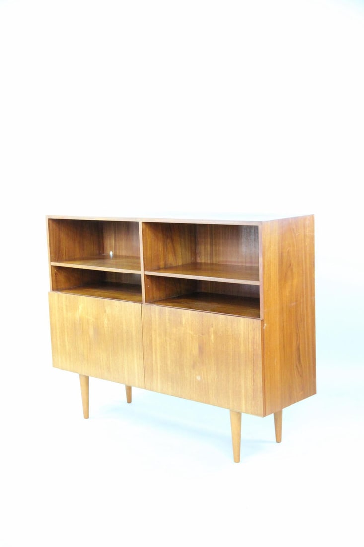 Danish Teak Flip-Down Cabinet - 4