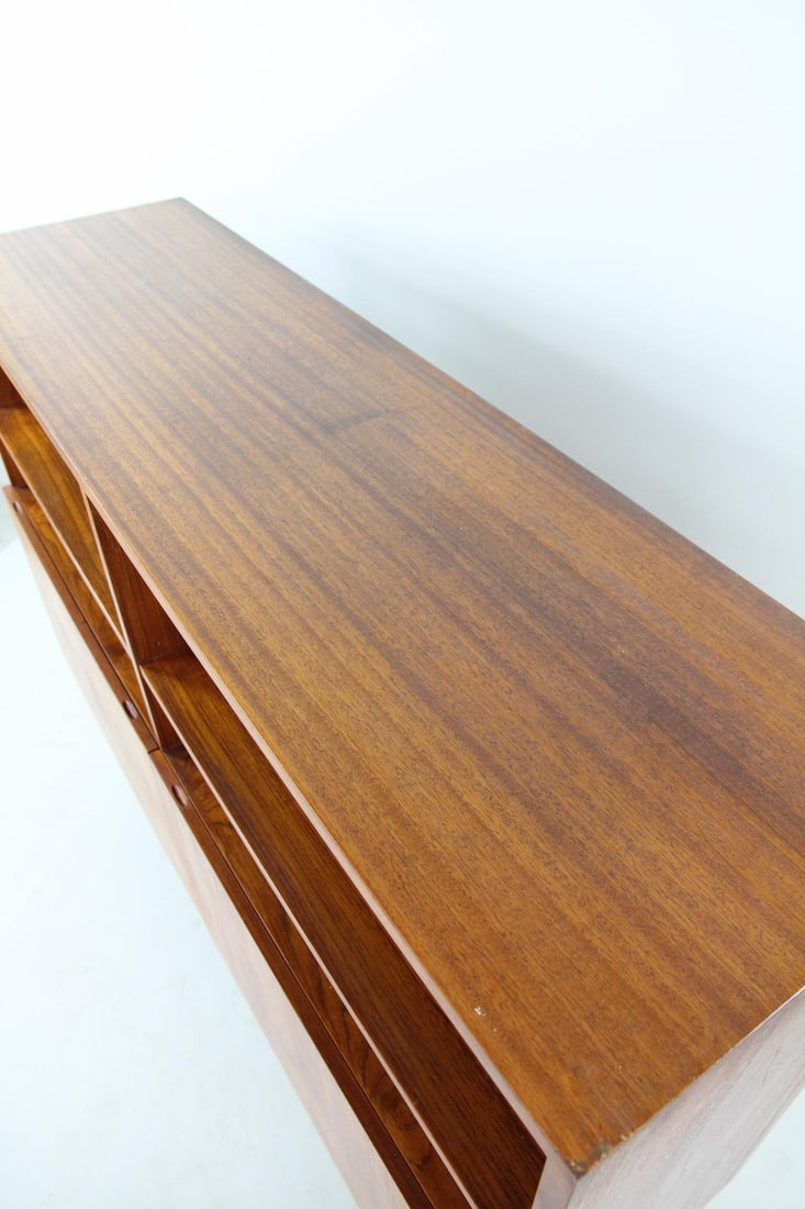 Danish Teak Flip-Down Cabinet - 8