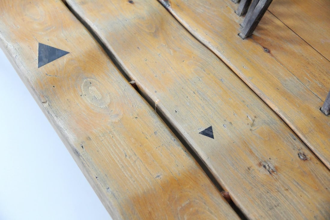 Postmodern Artisan Made Spindle Back Bench, Studio Craft - 11