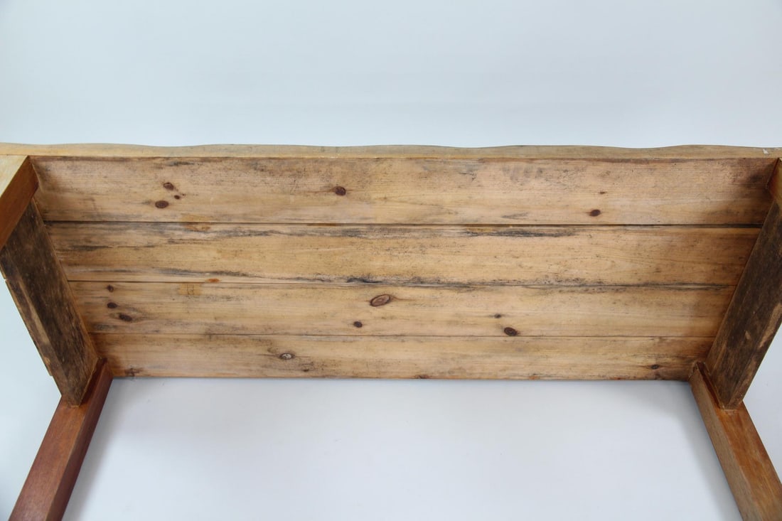 Postmodern Artisan Made Spindle Back Bench, Studio Craft - 15