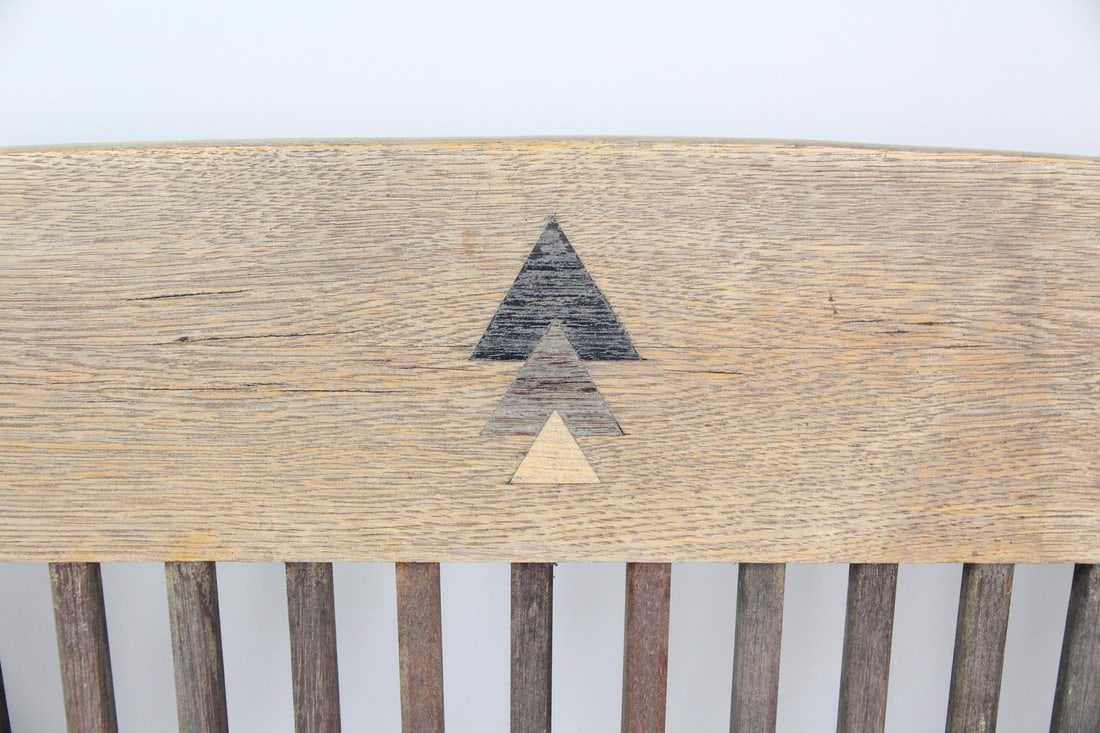 Postmodern Artisan Made Spindle Back Bench, Studio Craft - 4