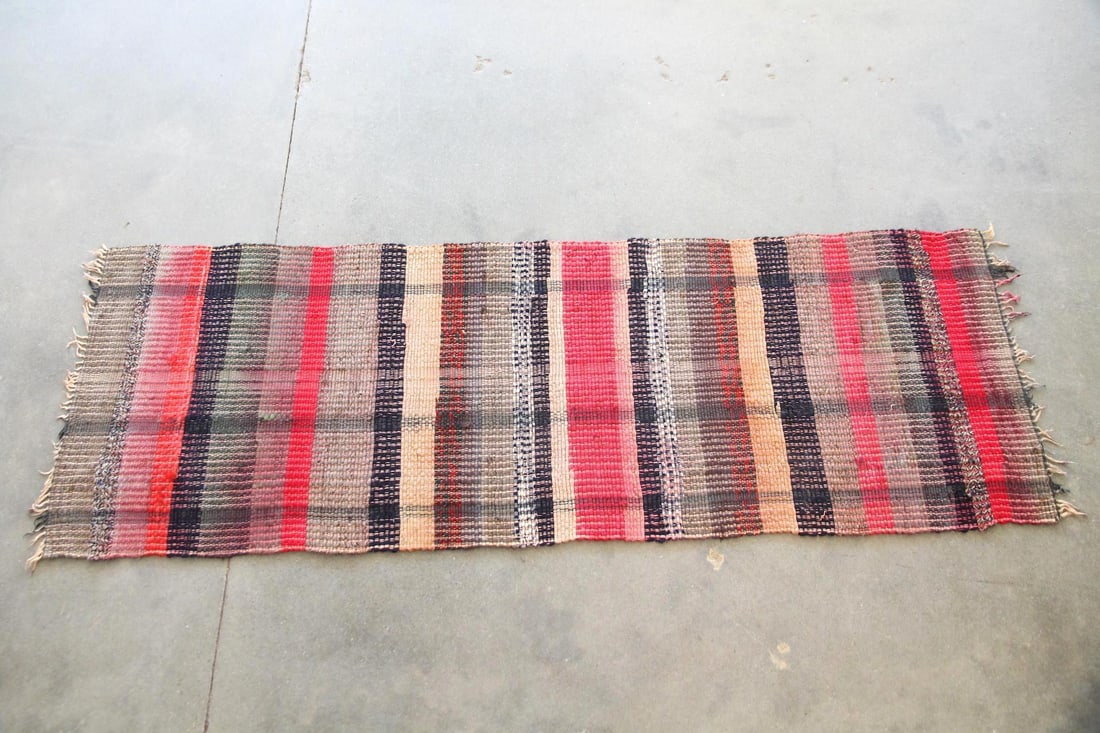 Colorful Striped Rag Runner Rug (1 of 8)