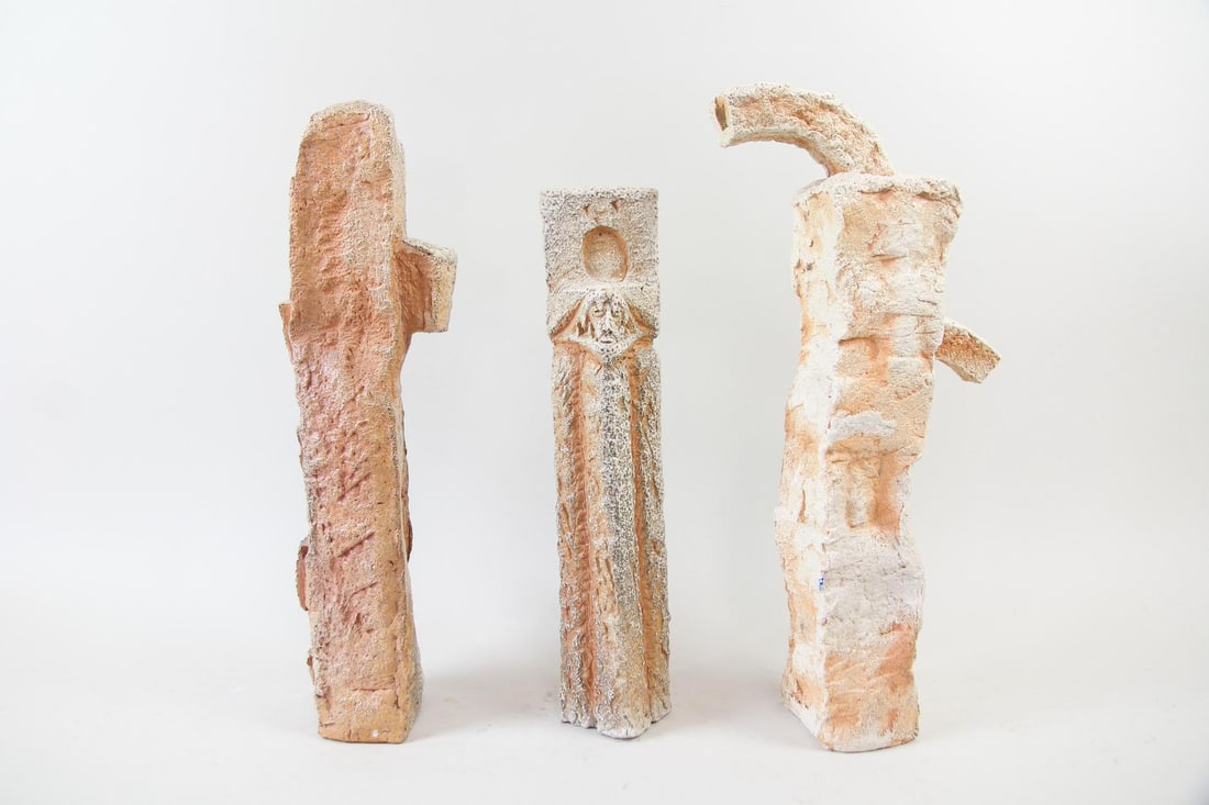 Group of 3 Arnie Zimmerman "Portuguese Maquette" Stoneware Sculptures (1 of 12)