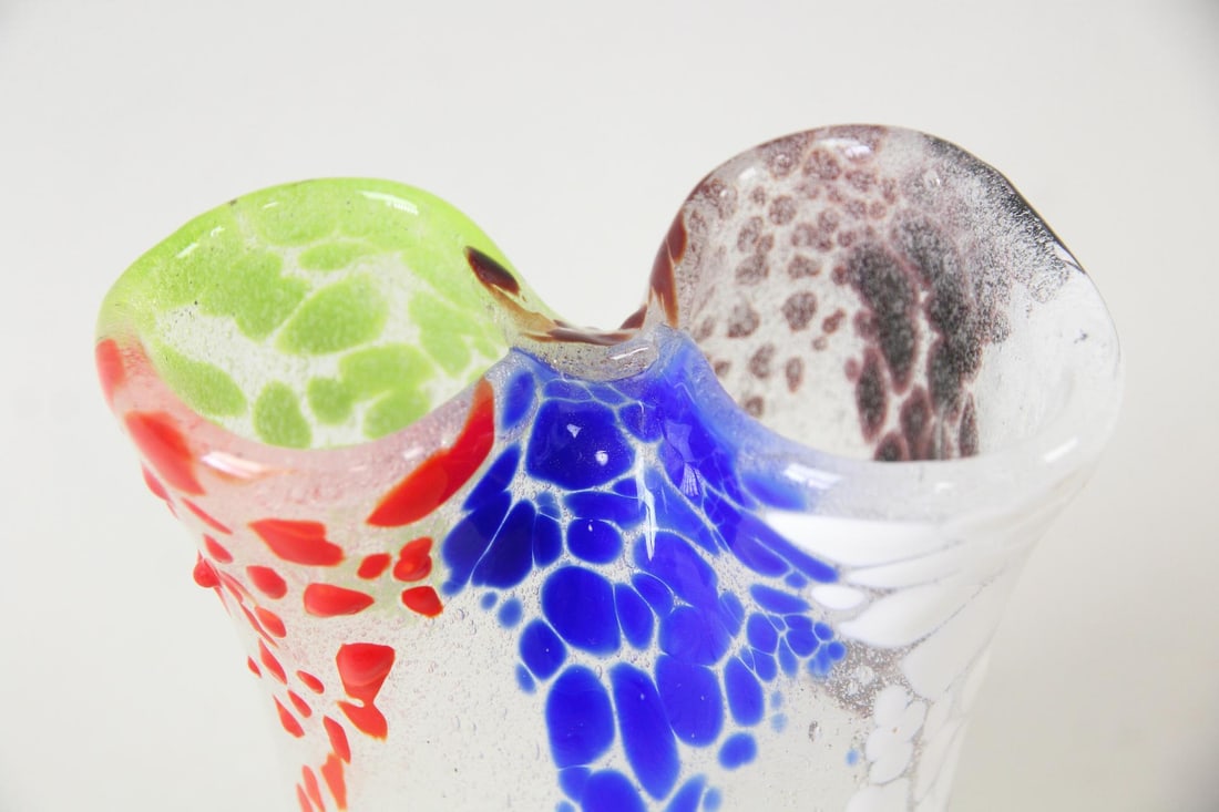Murano Multicolor Confetti Vase - 2