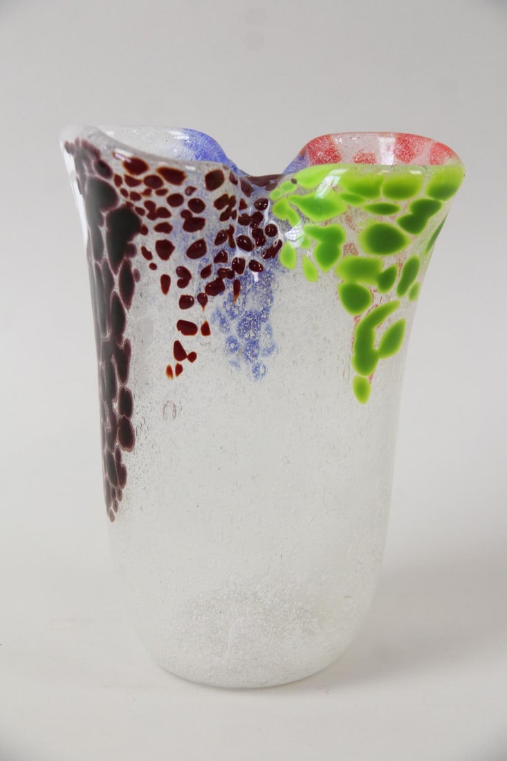 Murano Multicolor Confetti Vase - 3
