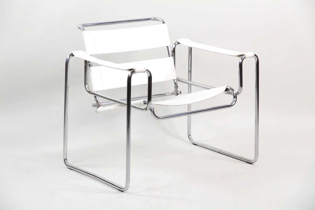 Chrome & Vinyl Wassily Sling Chair, Marcel Breuer (1 of 15)