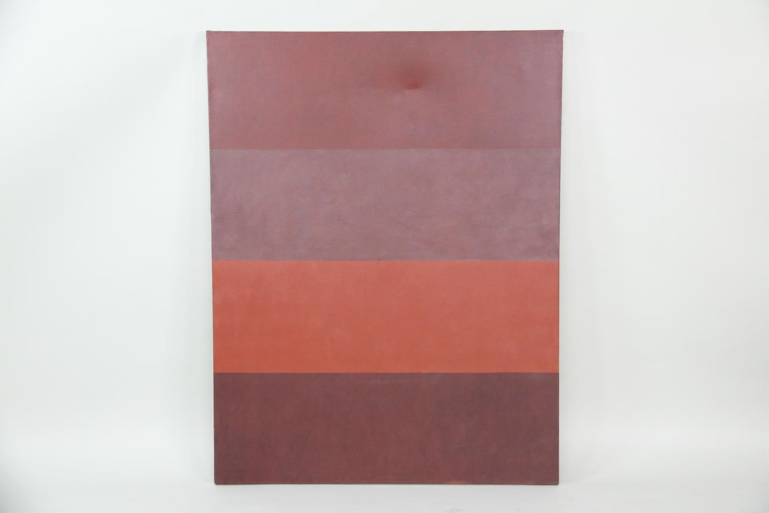 Large Clark Murray Monochromatic Gradient Painting in Reds (1 of 6)