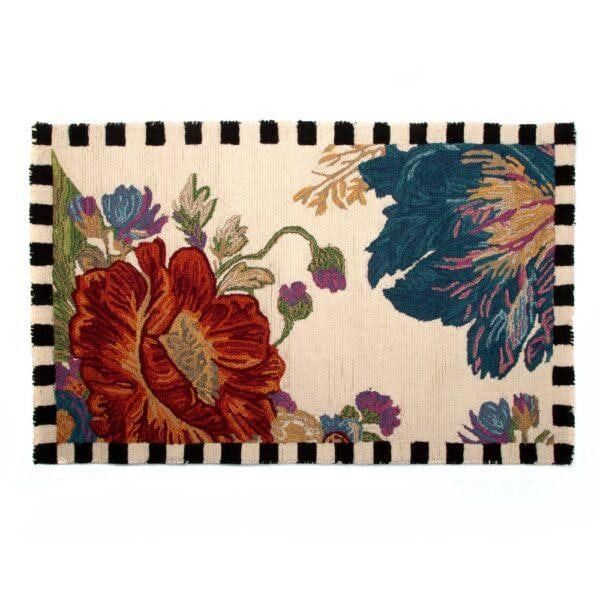 MacKenzie-Childs Flower Market Reflections Rug, New in Package (1 of 7)