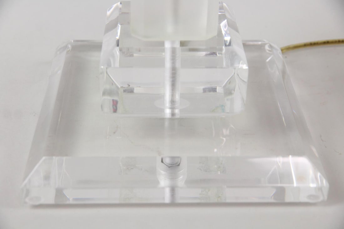 Stacked Lucite Table Lamp - 2