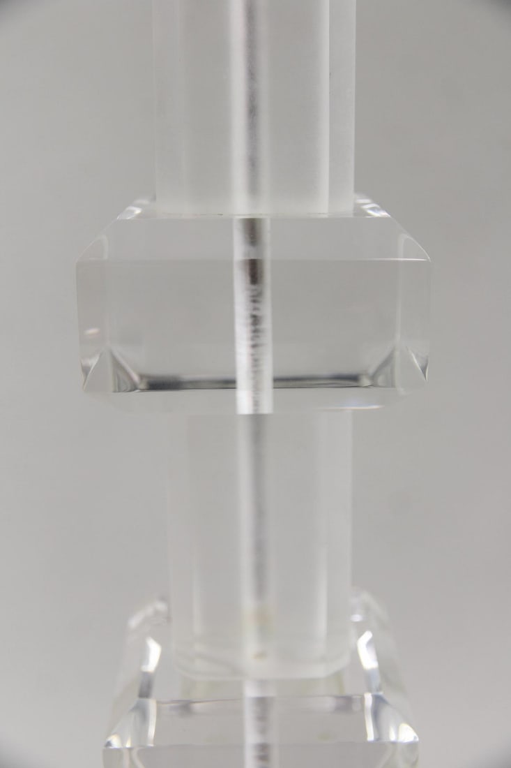 Stacked Lucite Table Lamp - 3