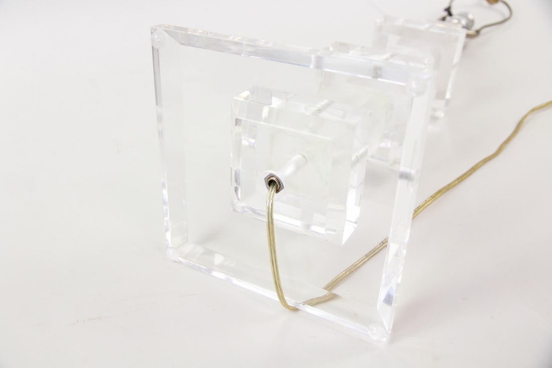 Stacked Lucite Table Lamp - 6