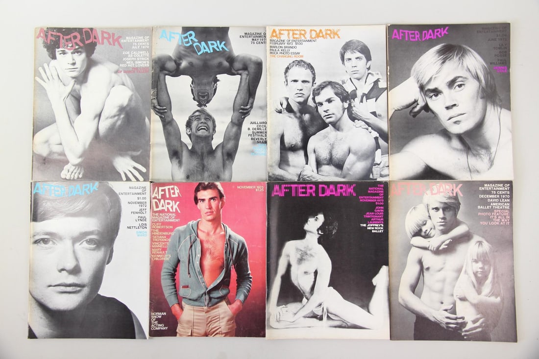 Collection of 60 After Dark Magazine Issues, 1970s: Collection of 60 After Dark Magazine Issues, Gay Celebrity Entertainment 1970s . Sixty issues from the 1970s of After Dark, which was an essential source on dance, theater, performance art, ballet,