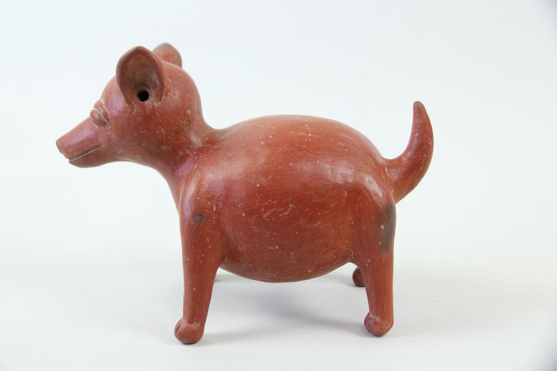 Colima Redware Dog Figure - 6