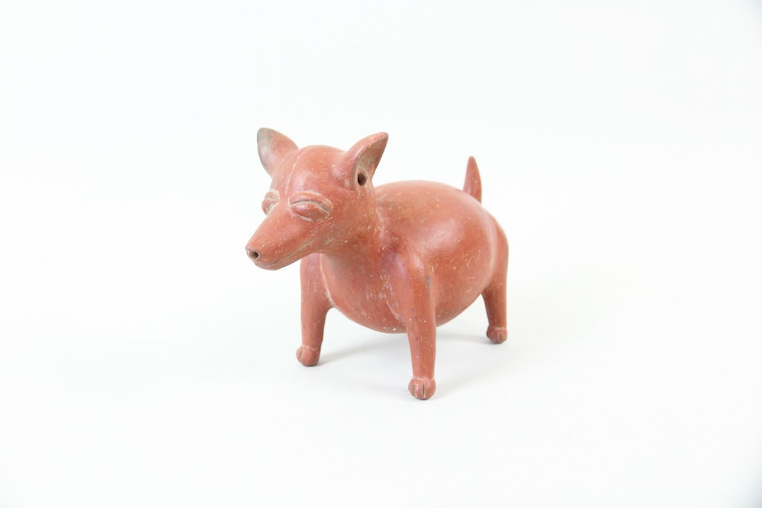 Colima Redware Dog Figure - 9