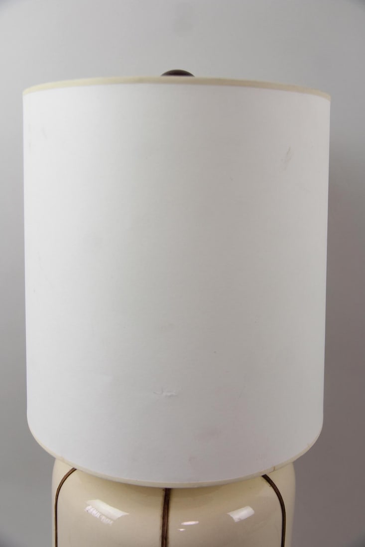 Ceramic Table Lamp, Bamboo Wrapped - 4
