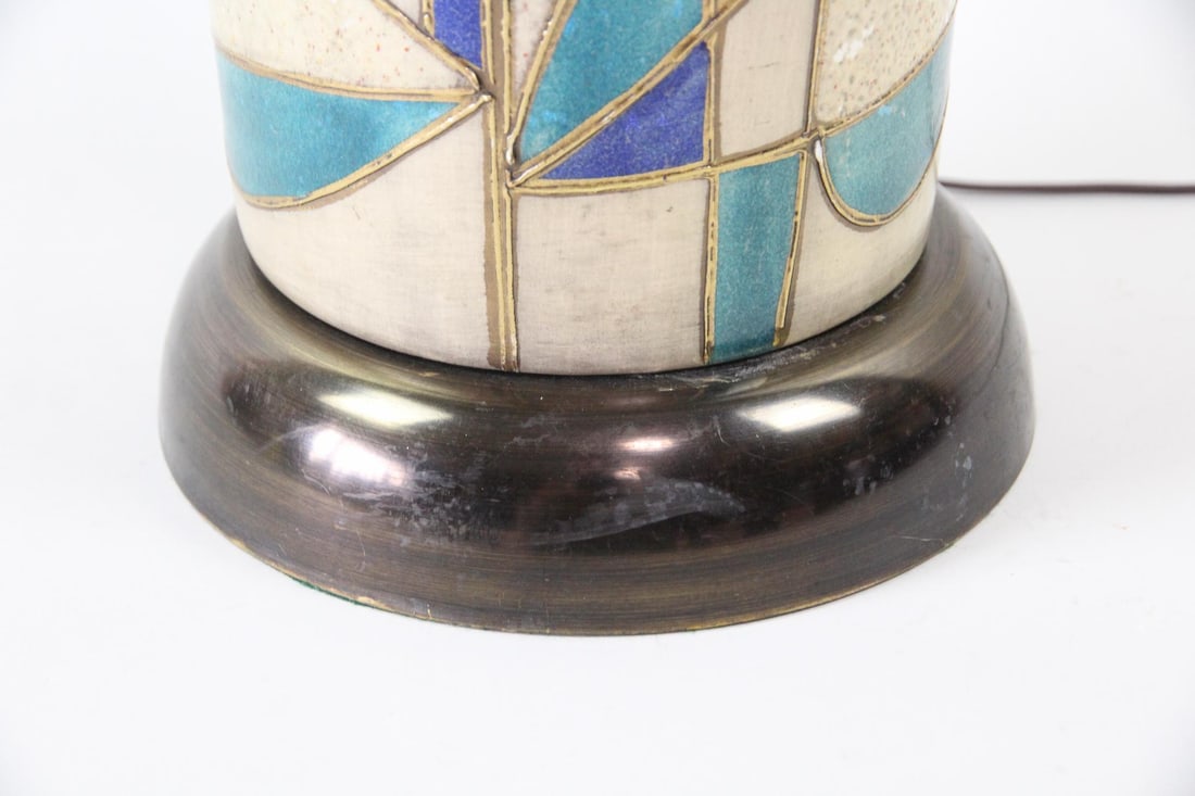 Ceramic Mosaic Oversized Table Lamp - 4