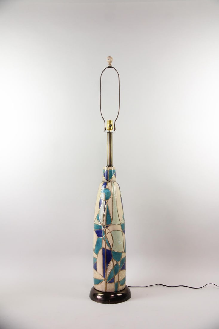 Ceramic Mosaic Oversized Table Lamp - 5