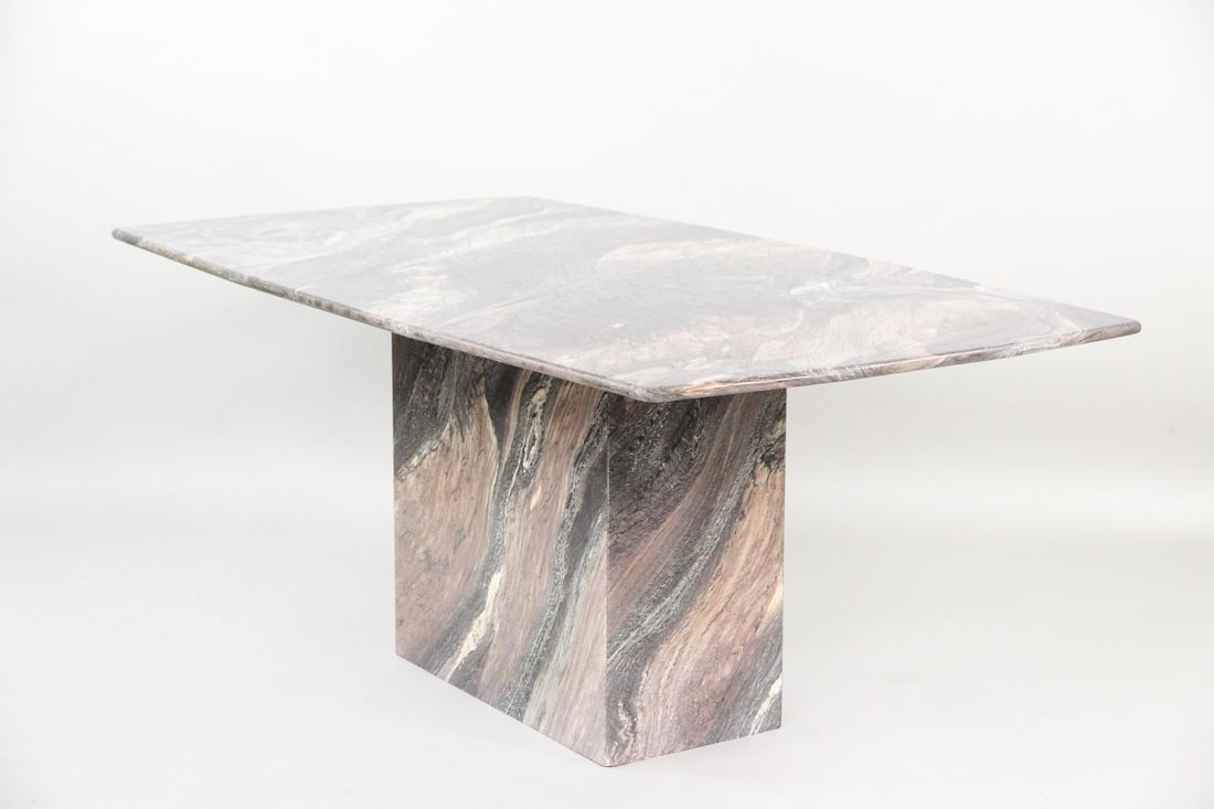 Italian Modern Marble Pedestal Table (1 of 16)