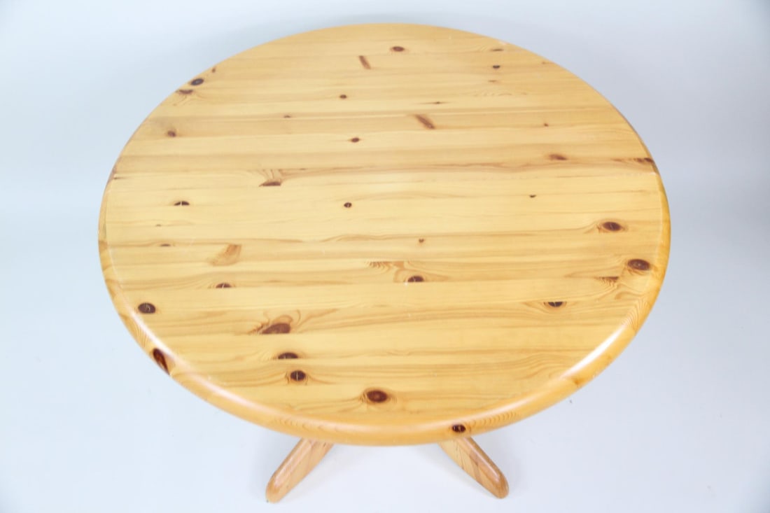Danish Round Pine Table, Rainer Daumiller - 3