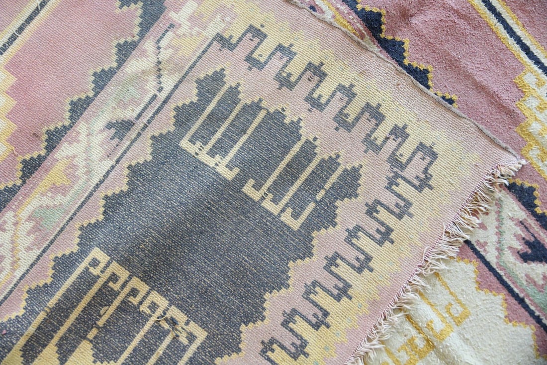 Turkish Style Geometric Wool Rug - 11