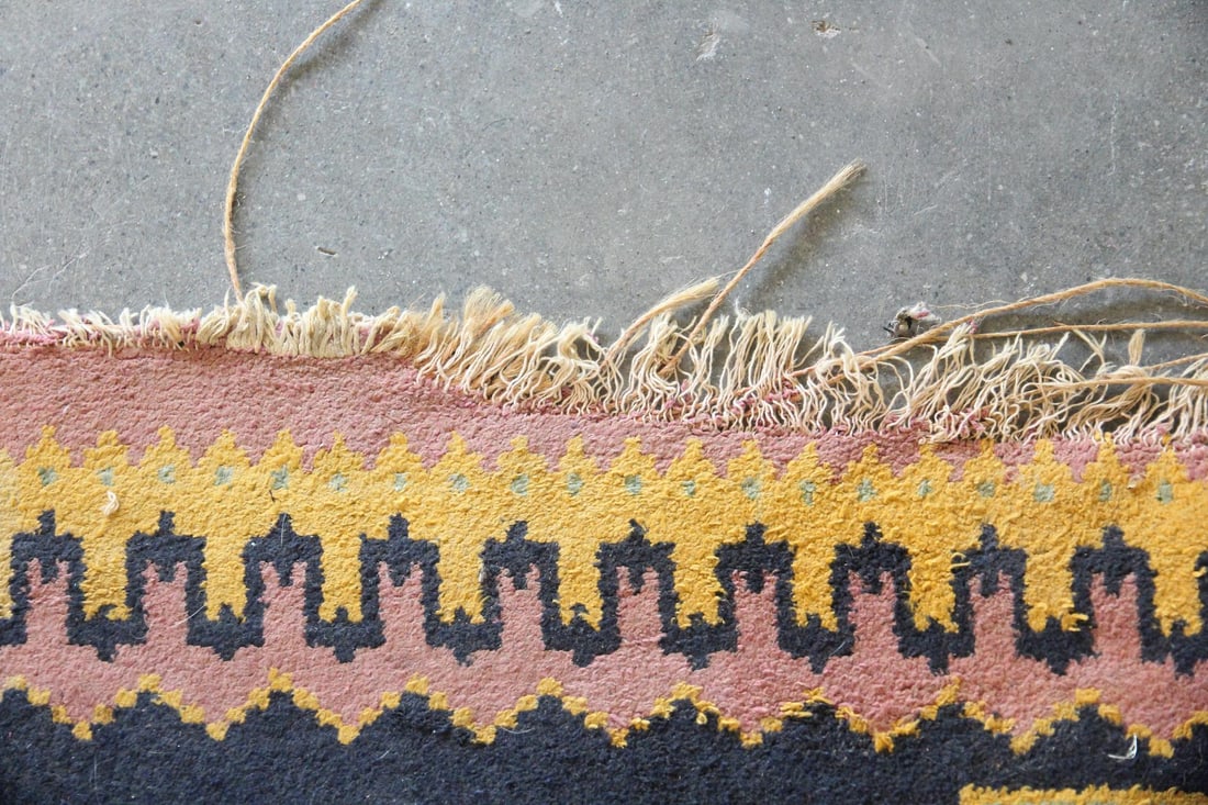 Turkish Style Geometric Wool Rug - 5