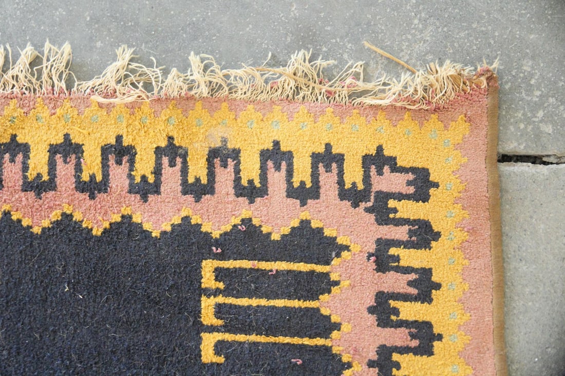 Turkish Style Geometric Wool Rug - 6