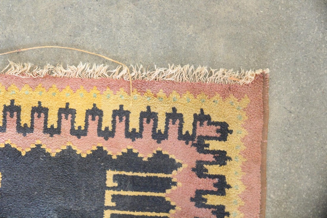 Turkish Style Geometric Wool Rug - 7
